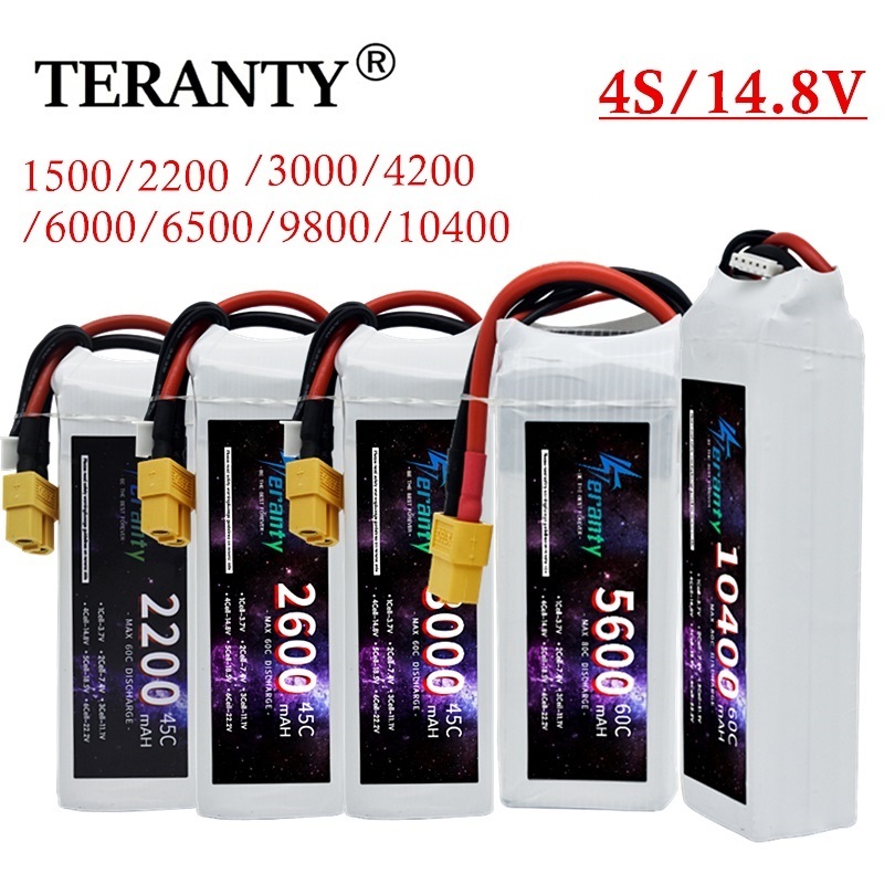 4S Lipo Battery 14.8V 6000Mah - 14.8V RC LiPo Pil 4S 1500mAh