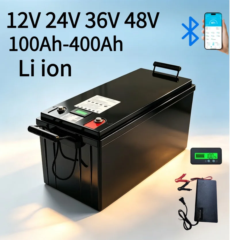 Lifepo4 12V 100Ah Bms Bluetooth - Bluetooth BMS Li-ion/LiFePO4 Pil Paketi 12V