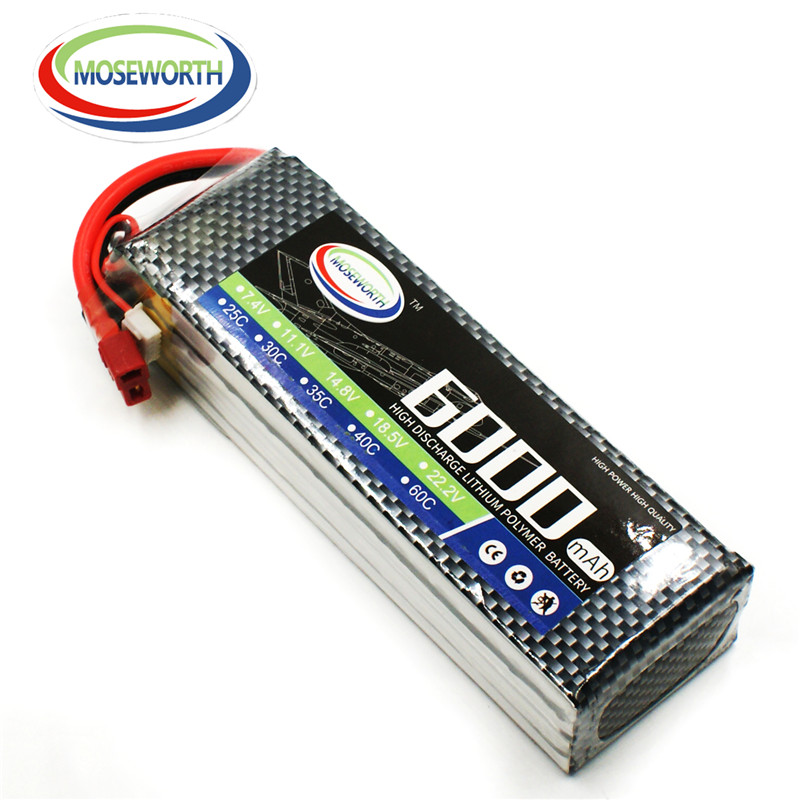 4S Lipo Battery 14.8V 6000Mah - 4S 14.8V 6000mAh RC Oyuncak Lipo