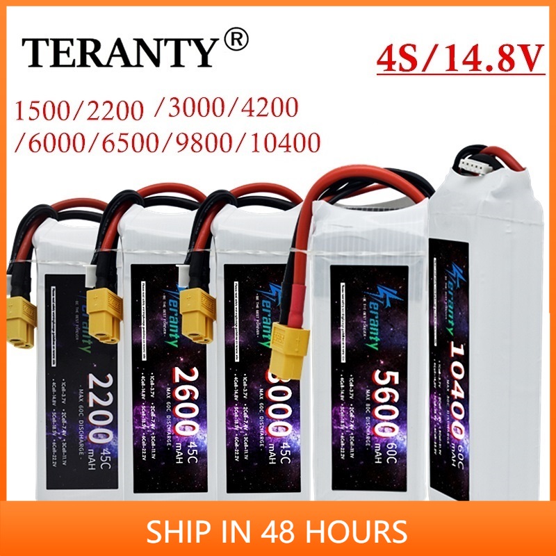 4S Lipo Battery 14.8V 6000Mah - 14.8V RC LiPo Pil 4S 1500mAh