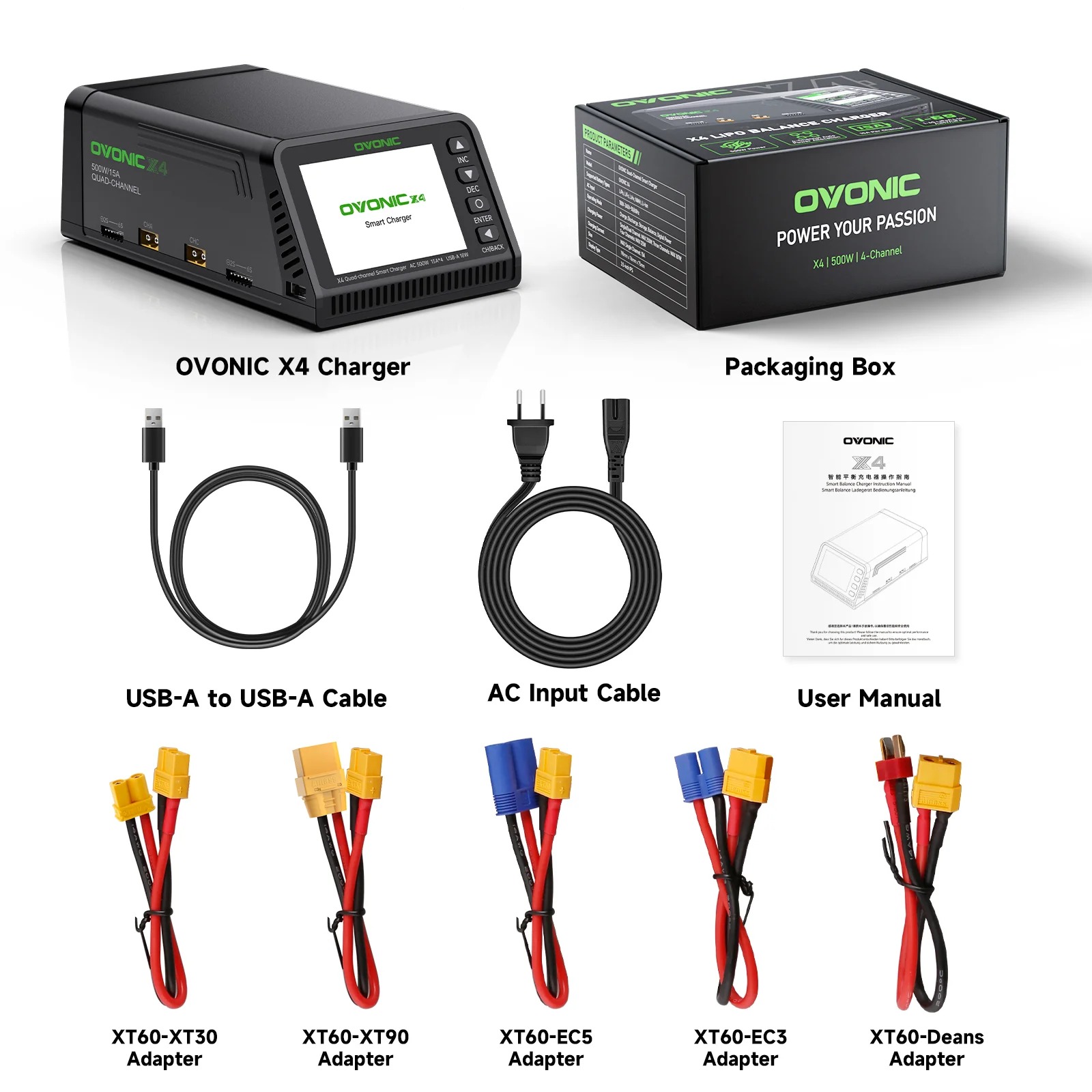Toolkitrc M6Dac Smart Charger - Ovonic X4 AC500W 4 Kanallı Akıllı