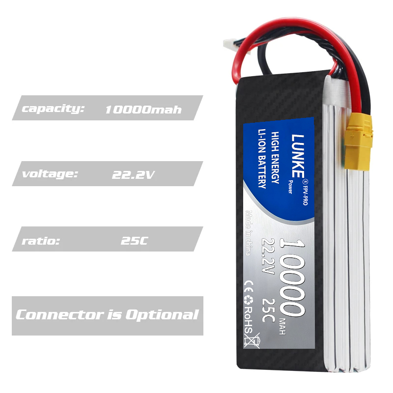Lipo Pil 2S 3S 4S 5S 6S 12S 80 - 6S Lipo Battery 22.2V 5000Mah incelemesi ve fiyatı