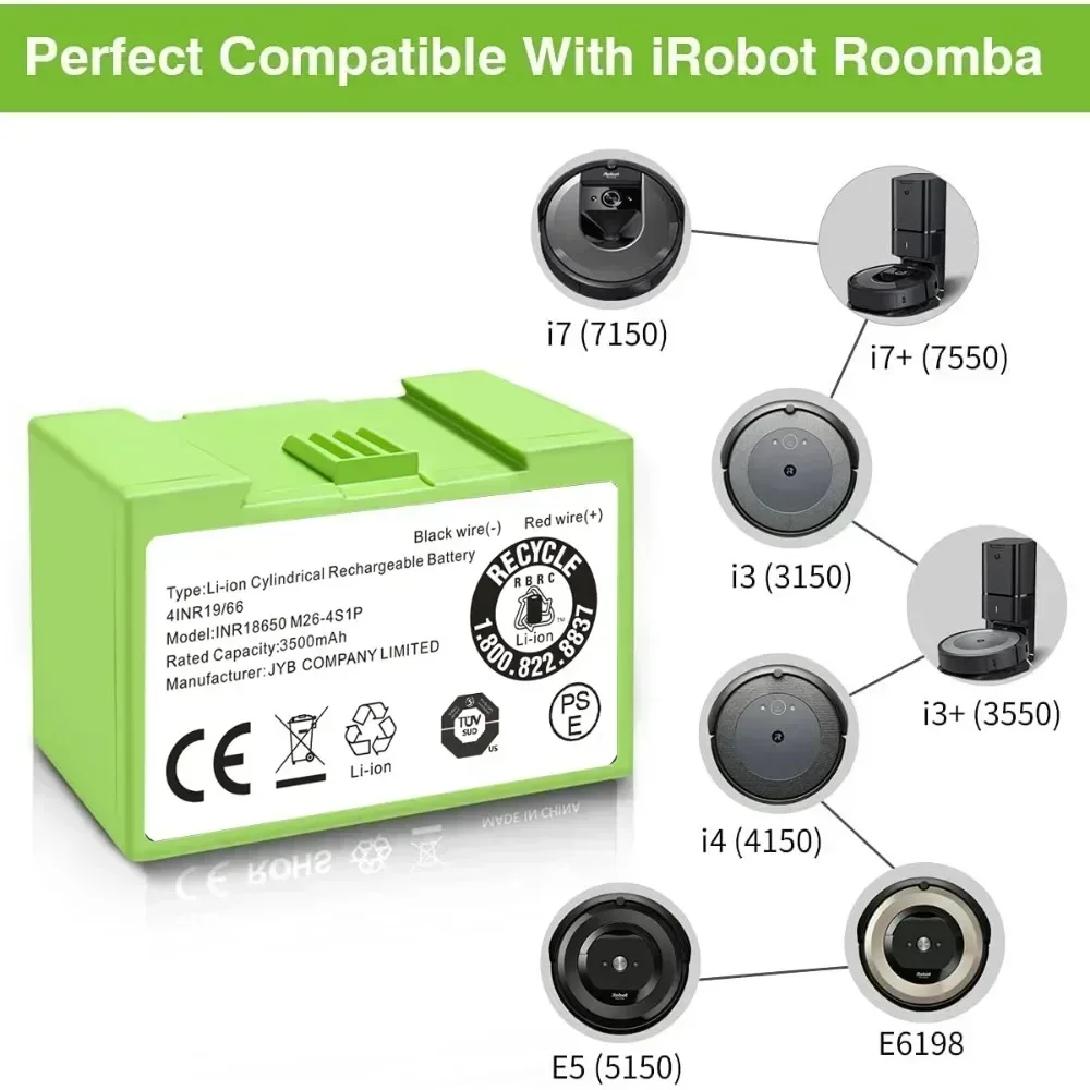 IRobot Roomba E ve I Serisi I7 - 4S Lipo Battery 14.8V 6000Mah incelemesi ve fiyatı