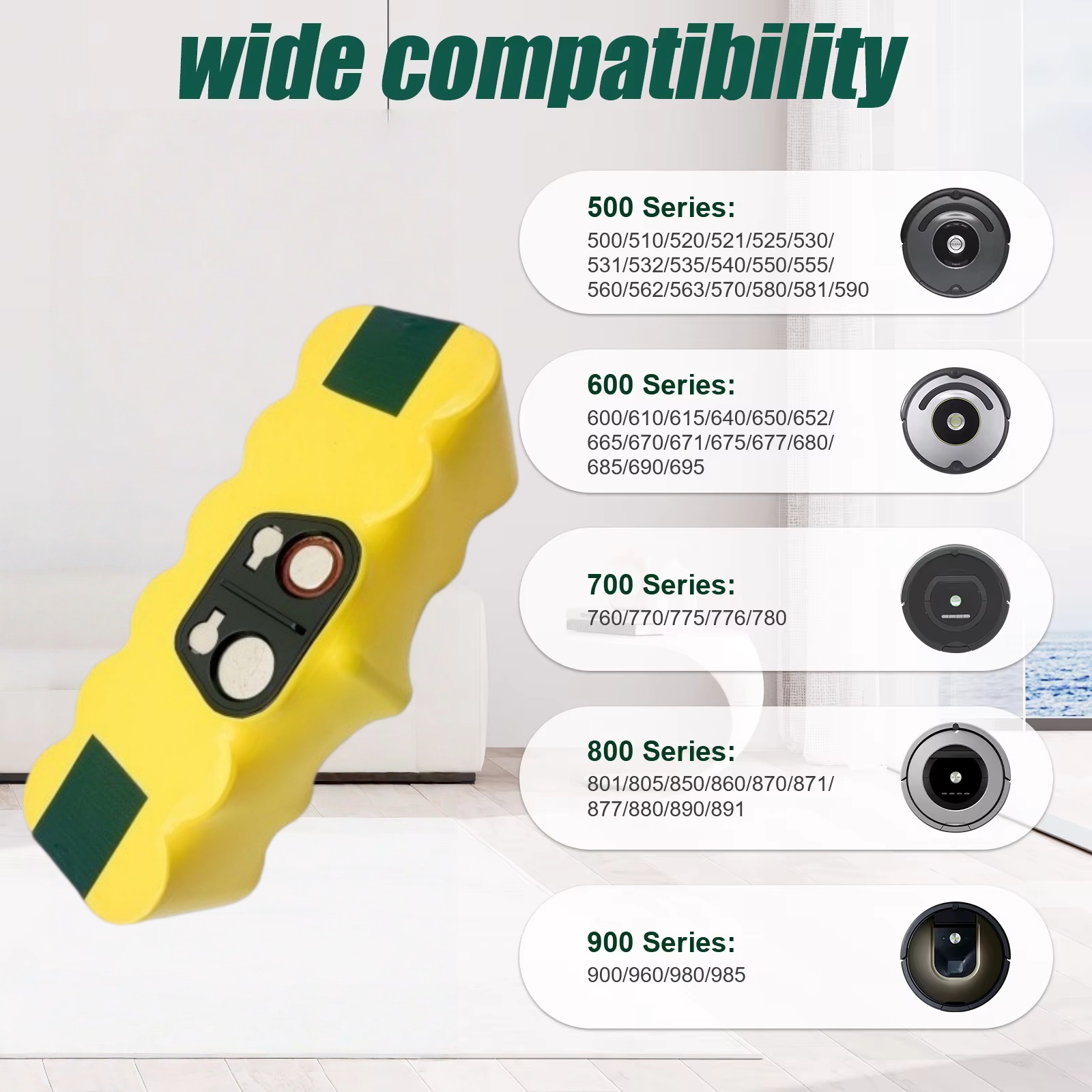 IRobot Roomba için 5000mAh 14. - 4S Lipo Battery 14.8V 6000Mah incelemesi ve fiyatı