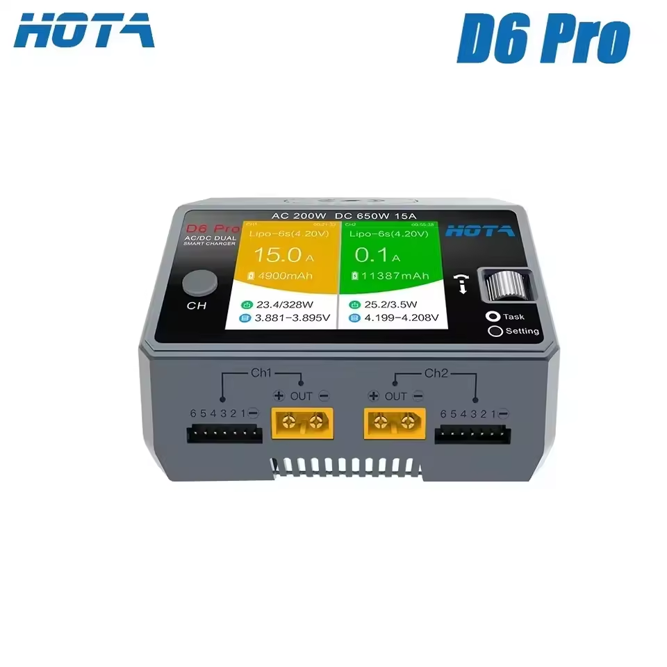 Orijinal HOTA D6 Pro AC 200W D - Hota D6 Pro Dual Lipo Charger incelemesi ve fiyatı
