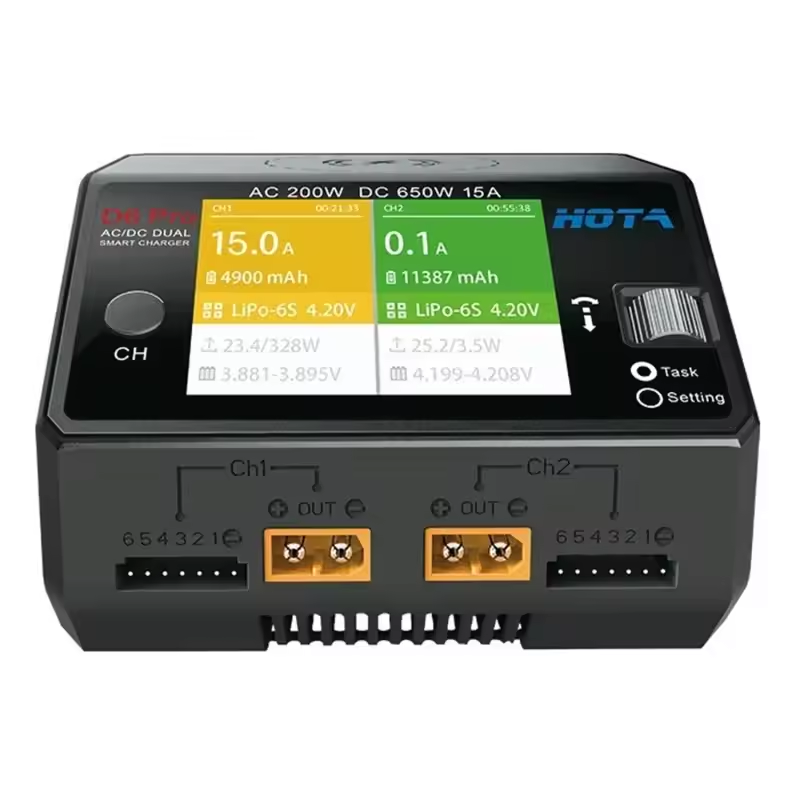 Orijinal HOTA D6 Pro AC 200W D - Hota D6 Pro Dual Lipo Charger incelemesi ve fiyatı