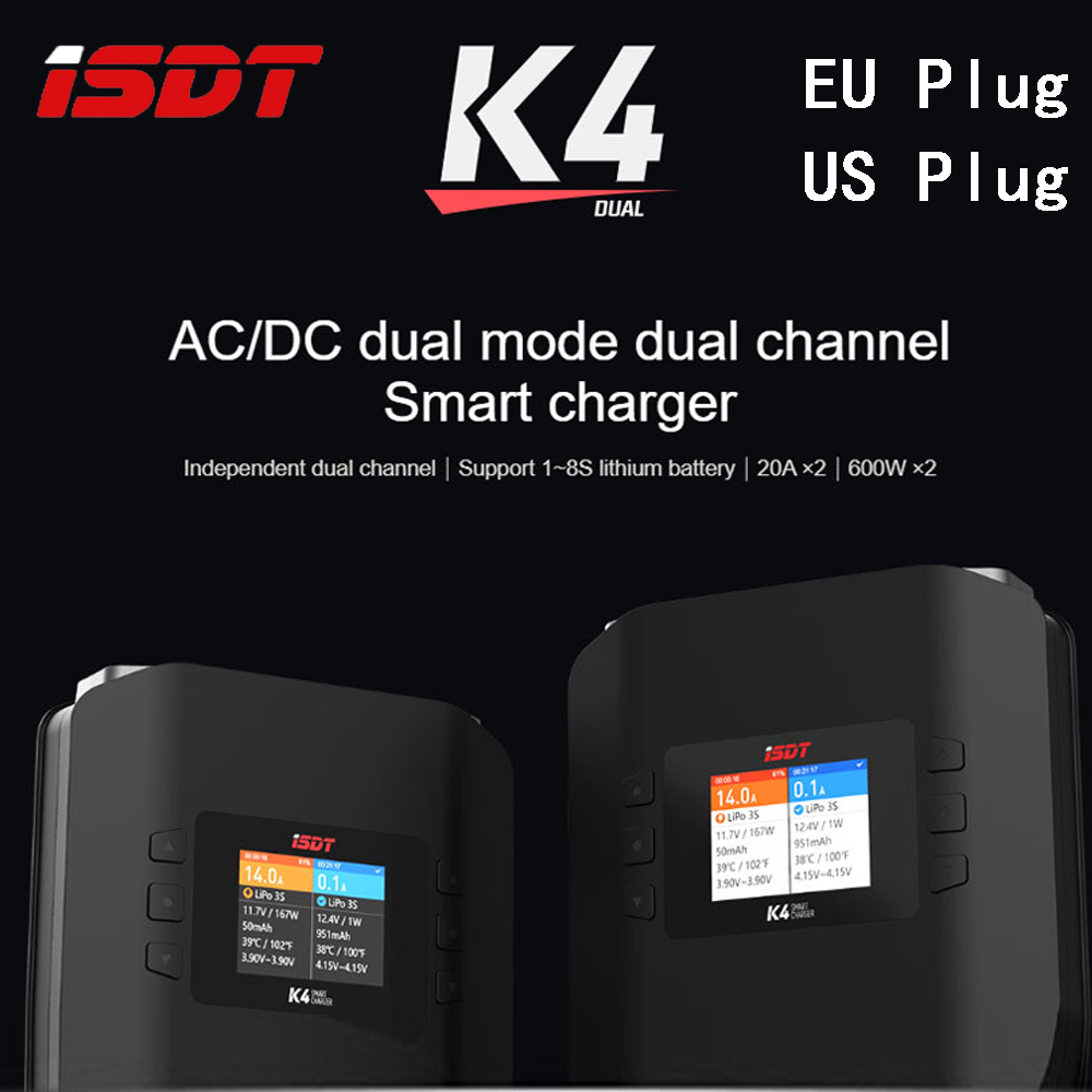 ISDT K4 1 ~ 8S Lityum Pil Akıl - Isdt K4 Dual Lipo Charger incelemesi ve fiyatı