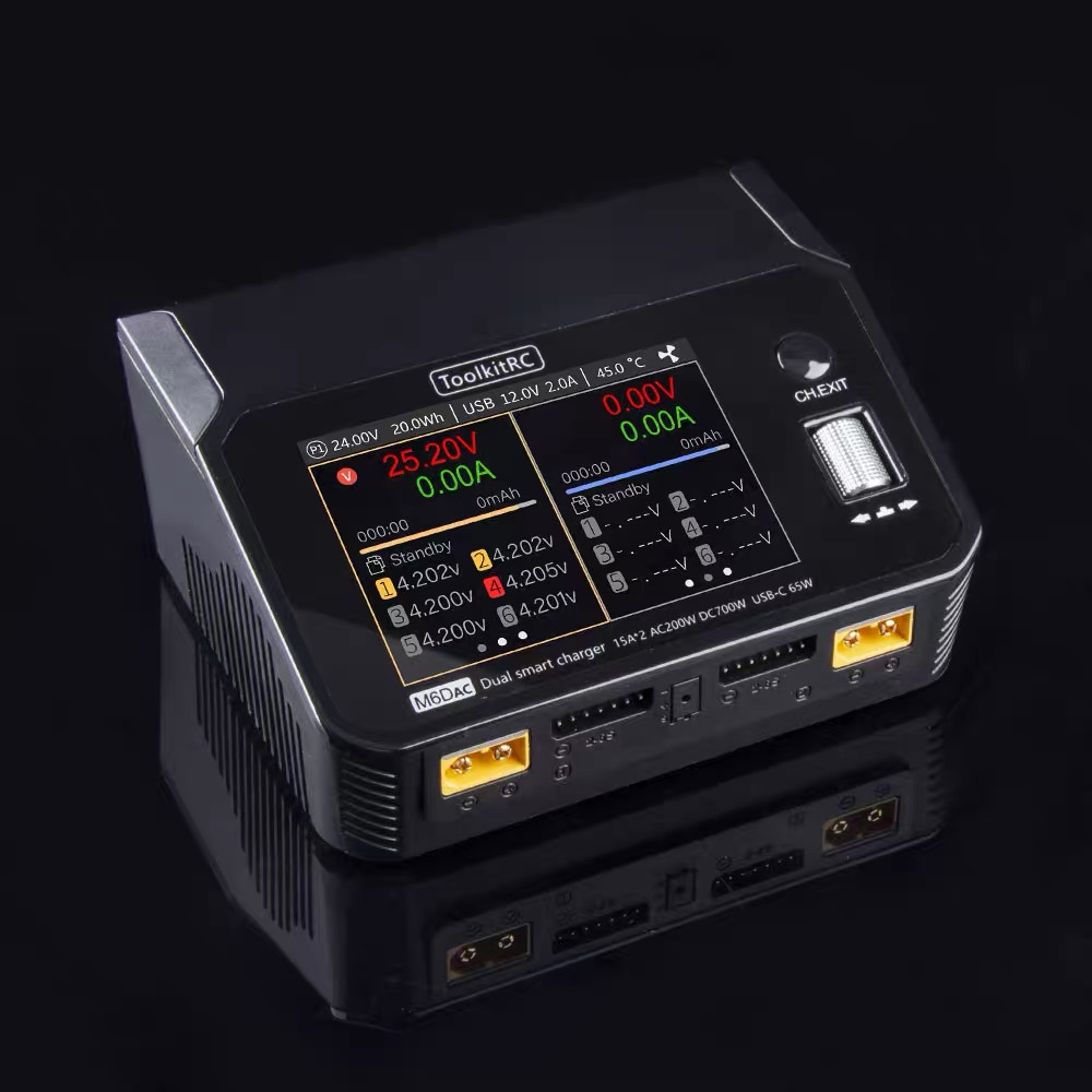 ToolkitRC M6DAC 350W X 2 USB-C - Toolkitrc M6Dac Smart Charger incelemesi ve fiyatı