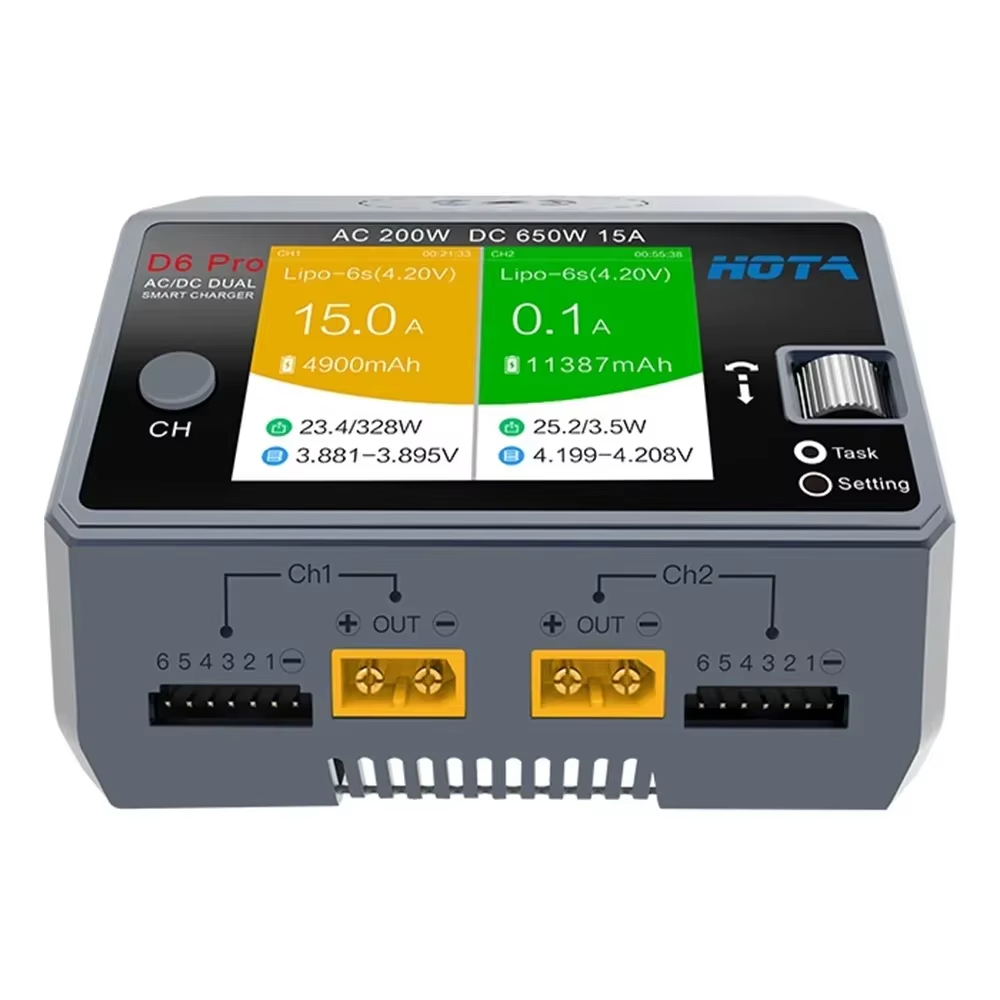 HOTA D6 Pro Çift Kanallı Şarj  - Hota D6 Pro Dual Lipo Charger incelemesi ve fiyatı