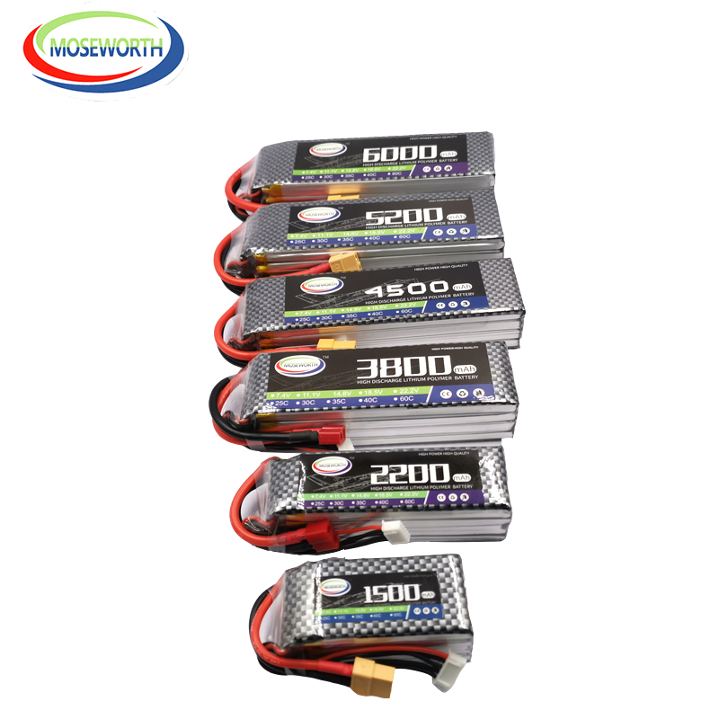 2S 3S 4S 6S RC LiPo pil 7.4V 1 - 4S Lipo Battery 14.8V 6000Mah incelemesi ve fiyatı