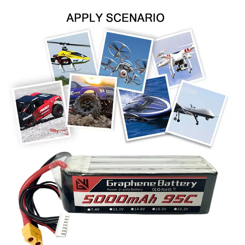 Lipo Pil 6 S 5000 mAh XT60 XT9 - 6S Lipo Battery 22.2V 5000Mah incelemesi ve fiyatı