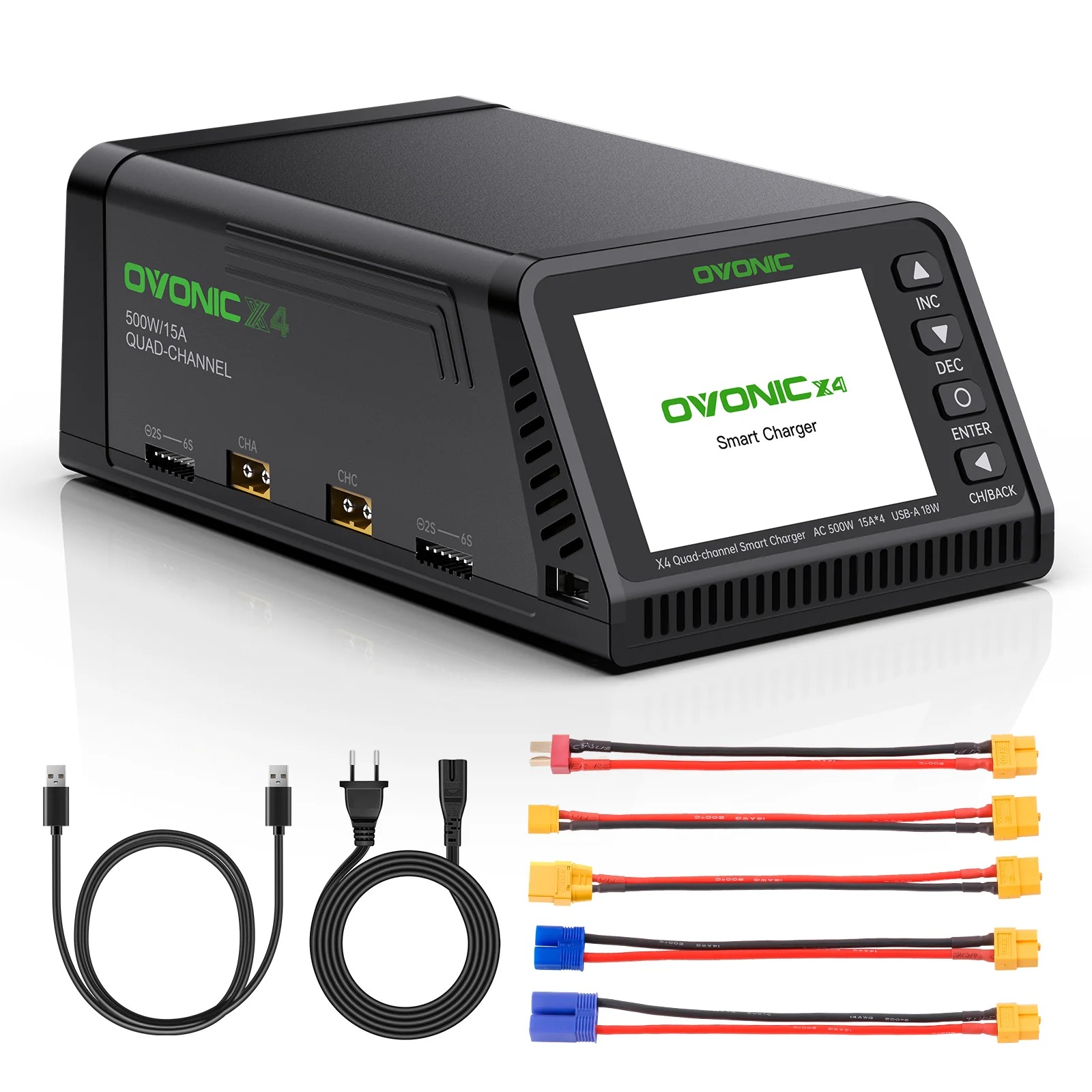 Ovonic X4 AC500W 4 Kanallı Akı - Toolkitrc M6Dac Smart Charger incelemesi ve fiyatı