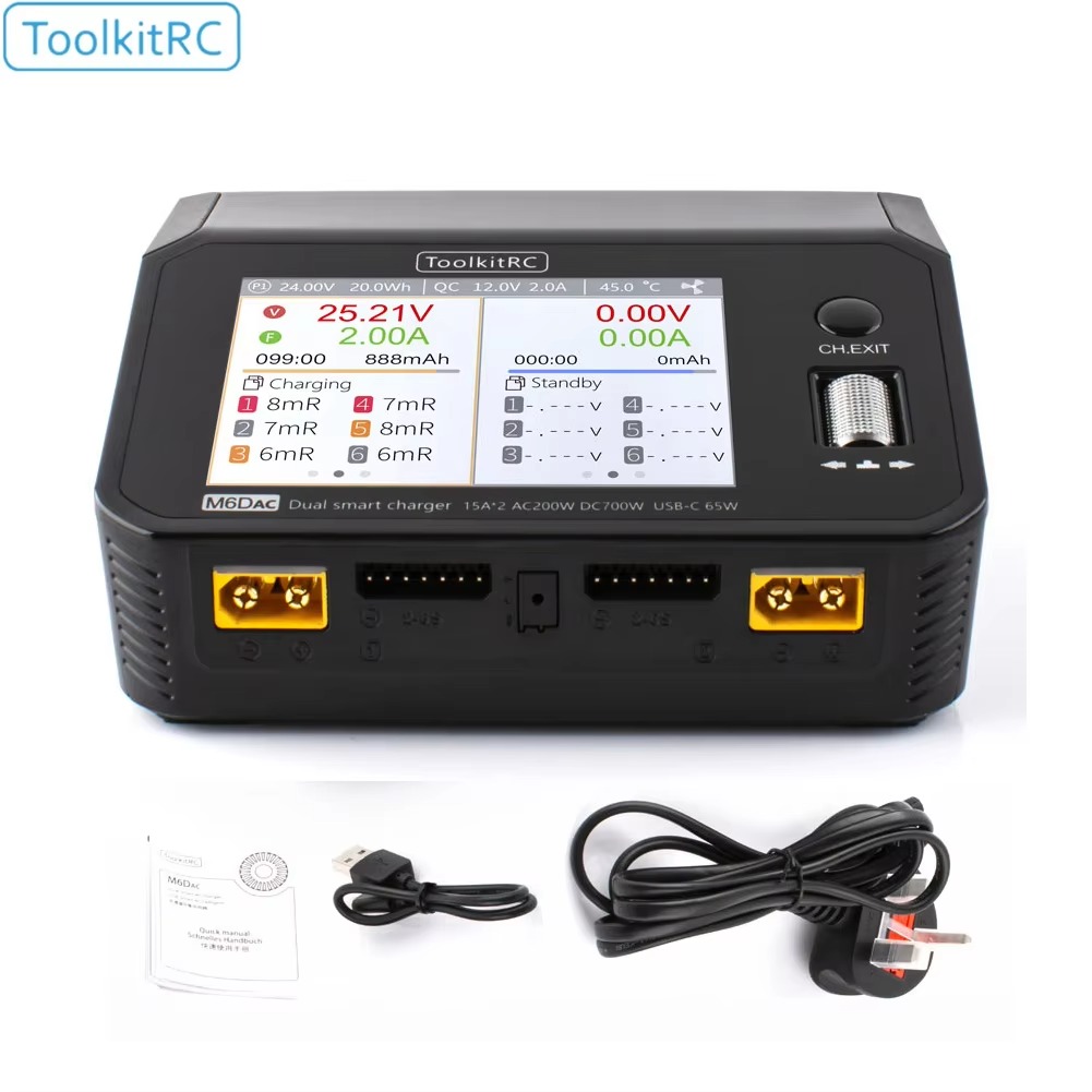 SmCpToolkitRC M6DAC Çift Kanal - Toolkitrc M6Dac Smart Charger incelemesi ve fiyatı
