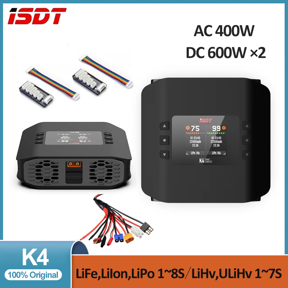 ISDT K4 1 ~ 8S Lityum Pil Akıl - Isdt K4 Dual Lipo Charger incelemesi ve fiyatı