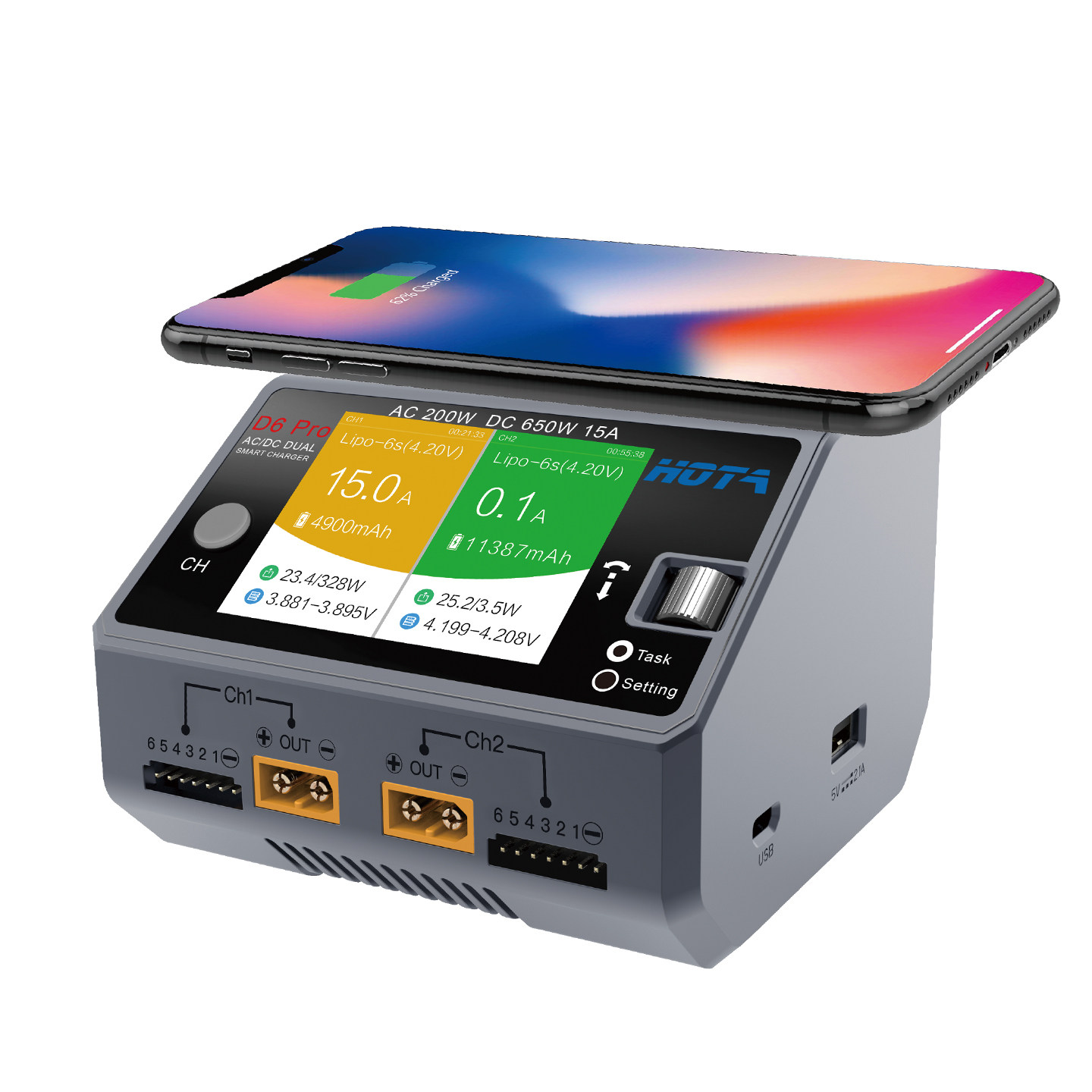 HOTA D6 Pro AC/DC Çift Kanallı - Hota D6 Pro Dual Lipo Charger incelemesi ve fiyatı