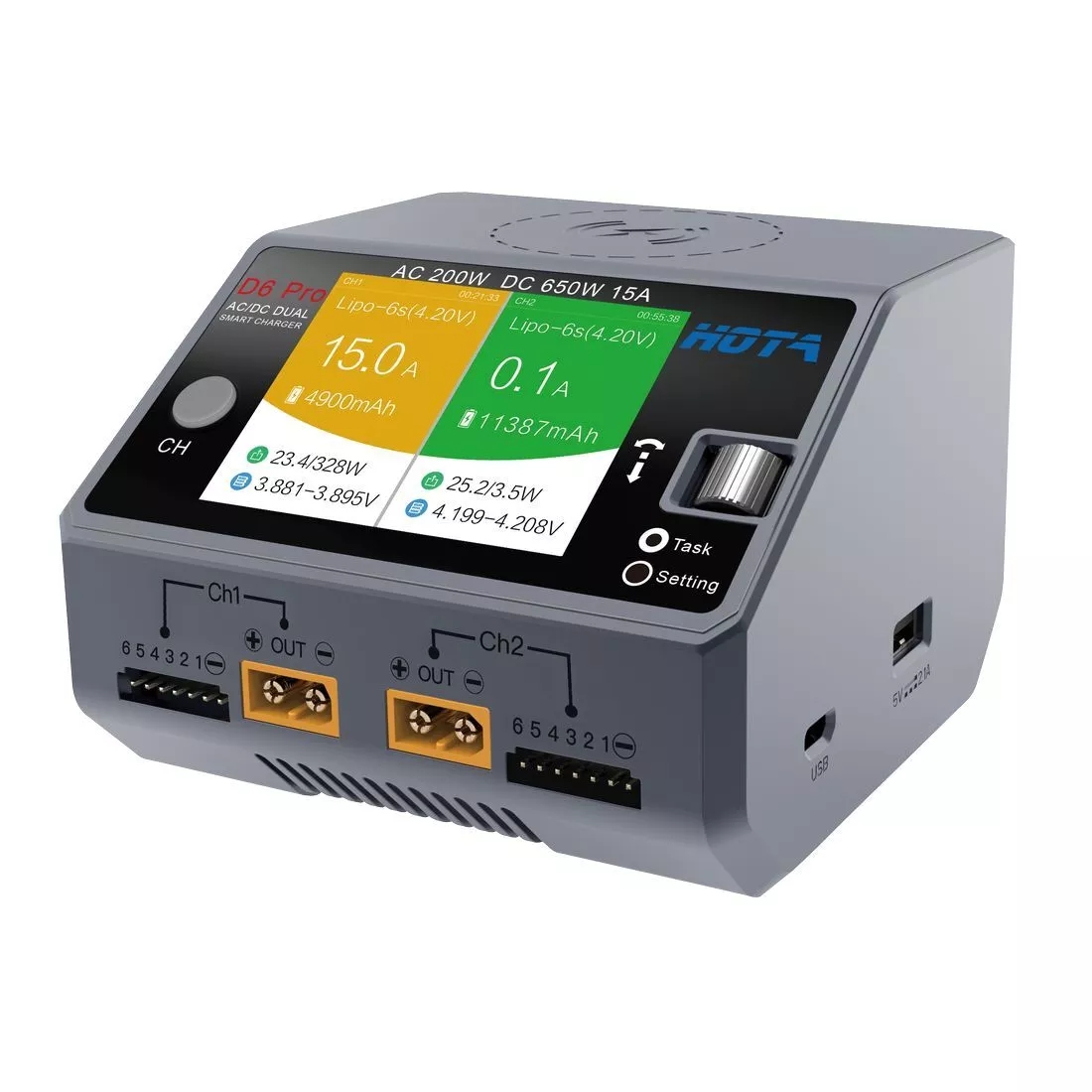 HOTA D6 Pro Lipo Pil Şarj Ciha - Hota D6 Pro Dual Lipo Charger incelemesi ve fiyatı