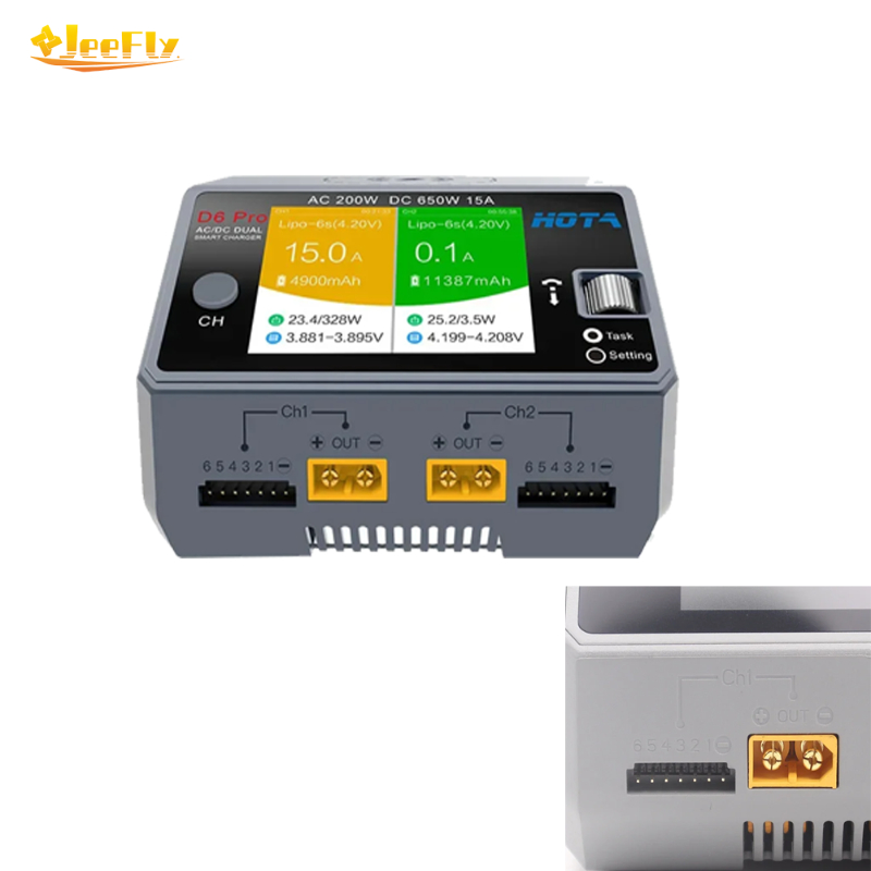 HOTA D6 Pro 650W Çift Kanallı  - Hota D6 Pro Dual Lipo Charger incelemesi ve fiyatı